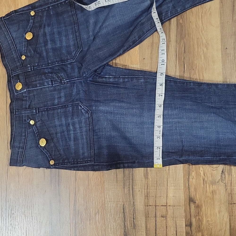 ROCK & REPUBLIC Gold Tone Button Detail Straight Leg 6 / 33.5+" inseam - Picture 12 of 16